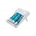 CARREGADOR DE PILHAS MULTILASER CB045 AA/AAA 2 PILHAS AA 2500 Mah 2 AAA 1000 Mah