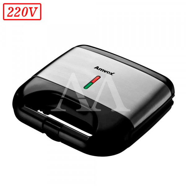 SANDUICHEIRA GRILL AMVOX AMS500 750W 220V PRETA